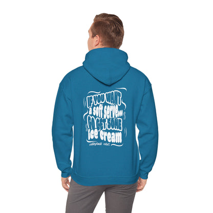Volleyball Soft Serve (Adult Unisex Hooded Sweatshirt)