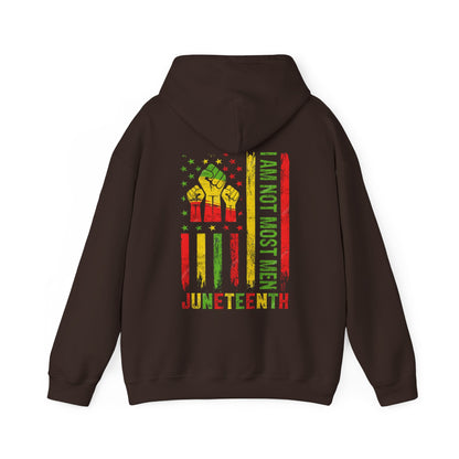 Juneteenth -- Not Most Men (Adult Unisex Hooded Sweatshirt)