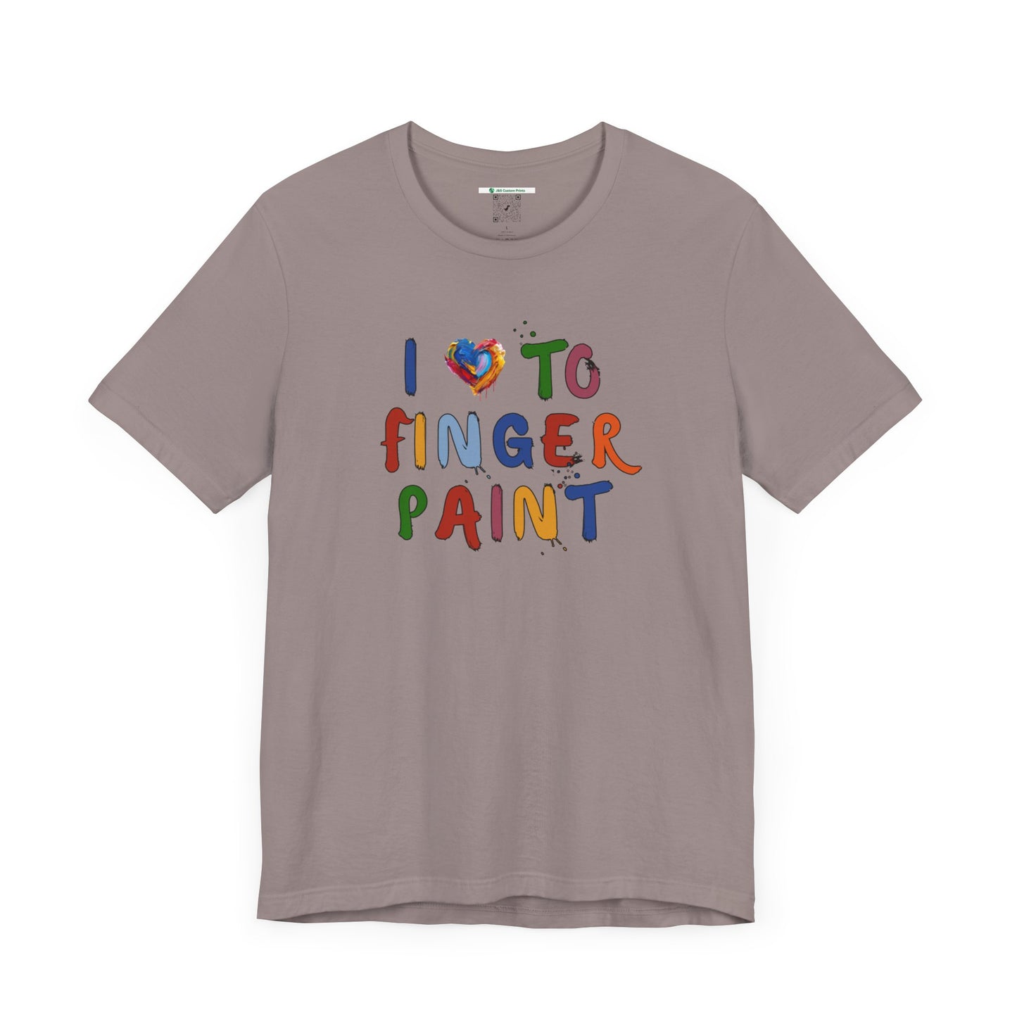 Matching Couple's Set -- I Love to Fingerpaint (Adult Unisex Tee)