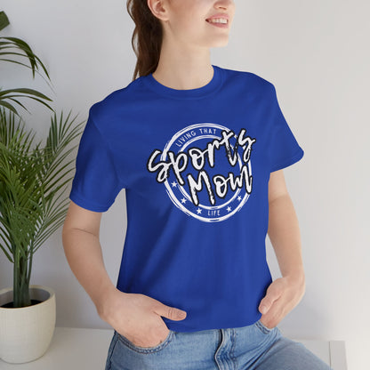 Sports Mom -- Black Font (Adult Unisex Tee)