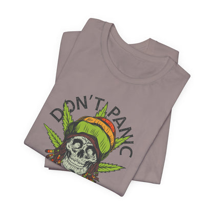 Cannabis -- Don't Panic It's Organic (Adult Unisex Tee)