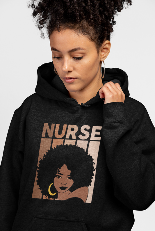 Melanin Nurse (Adult Unisex Hooded Sweatshirt)