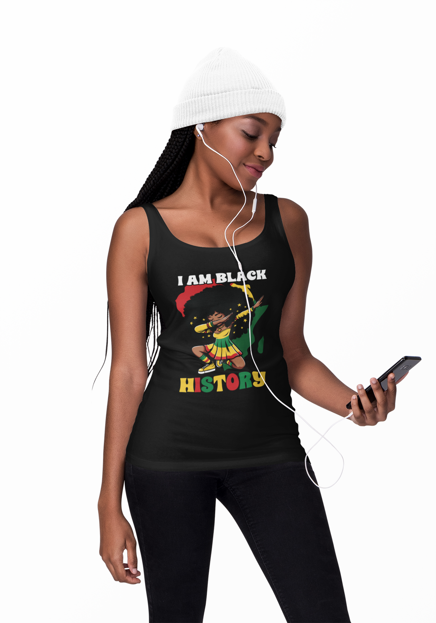 I Am Black History (Adult Unisex Tank Top) - J&S Custom Prints