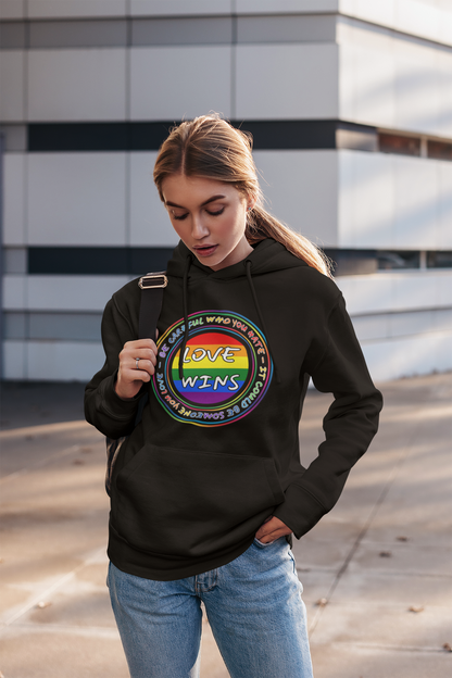 Be Careful Who You Hate (Adult Unisex Hooded Sweatshirt) - J&S Custom Prints