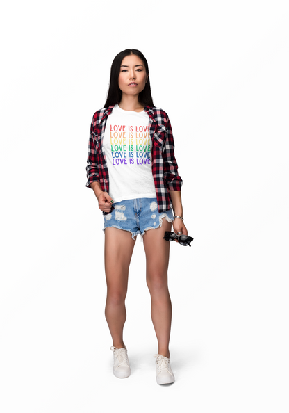 LGBTQ+ "Love Is Love" (Adult Unisex Tee)