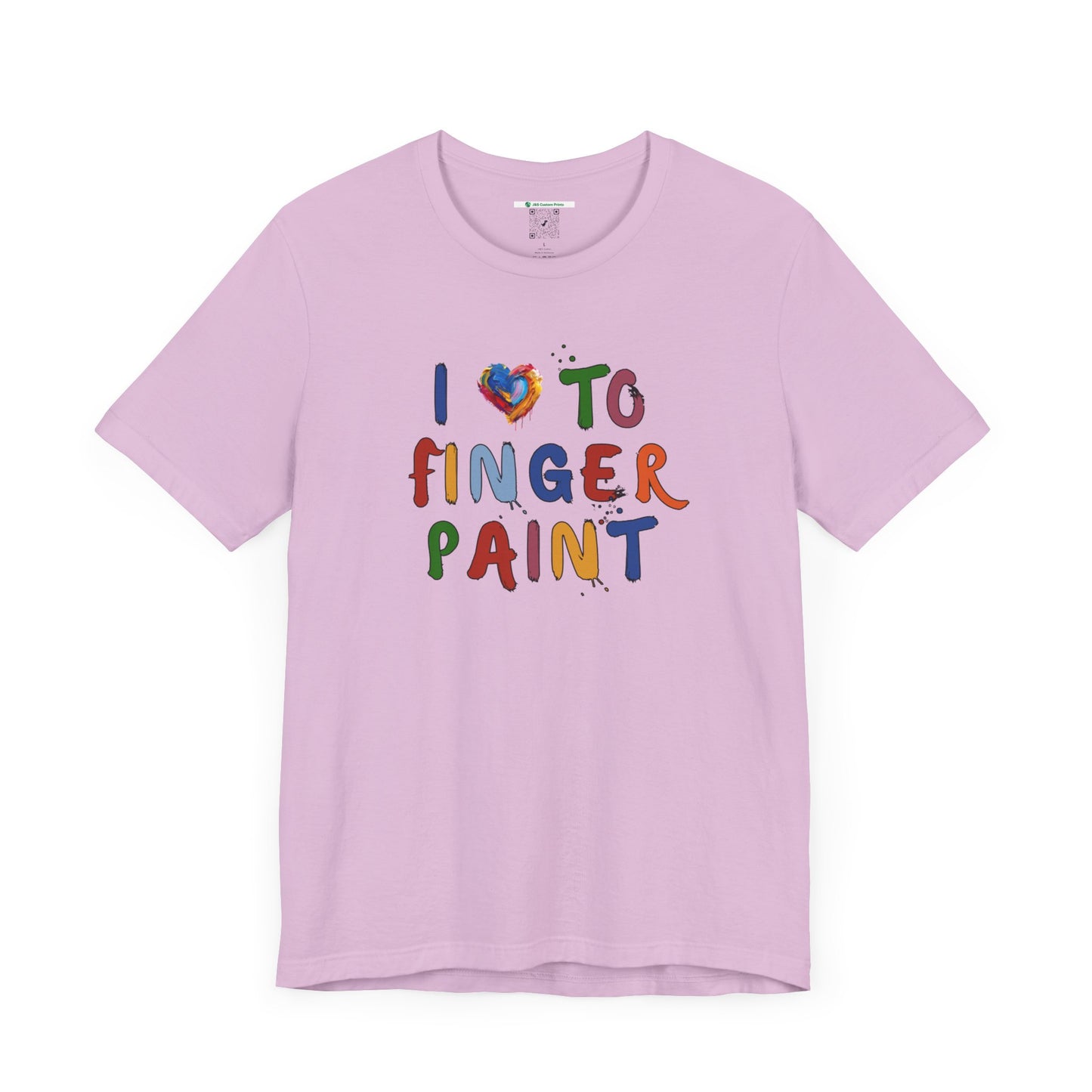 Matching Couple's Set -- I Love to Fingerpaint (Adult Unisex Tee)