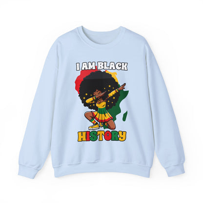 I Am Black History (Adult Unisex Crewneck Sweatshirt)