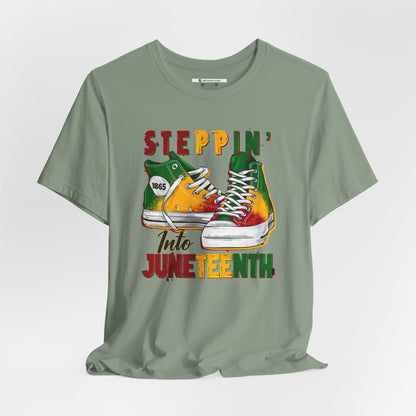 Steppin' Into Juneteenth (Adult Unisex Tee)
