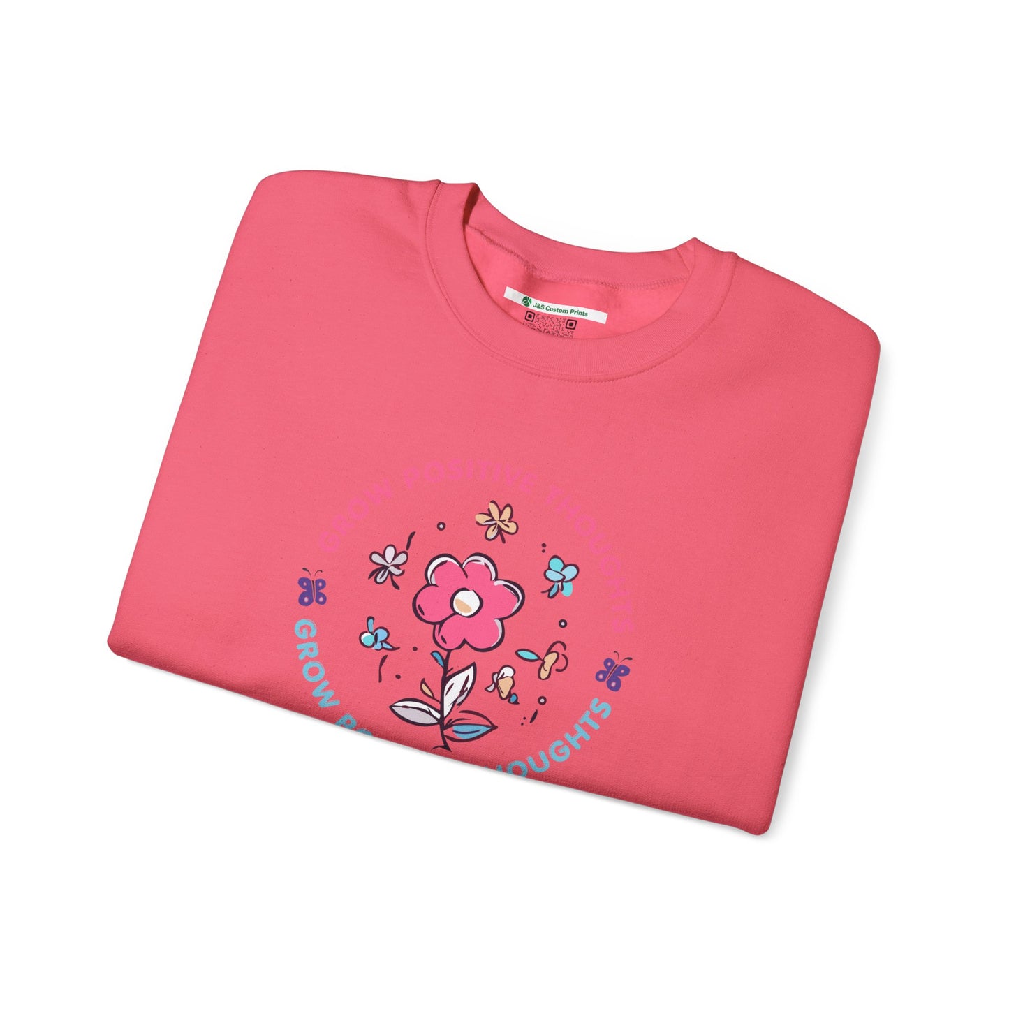 Grow Positive Thoughts Crewneck Sweatshirt - Unisex Heavy Blend