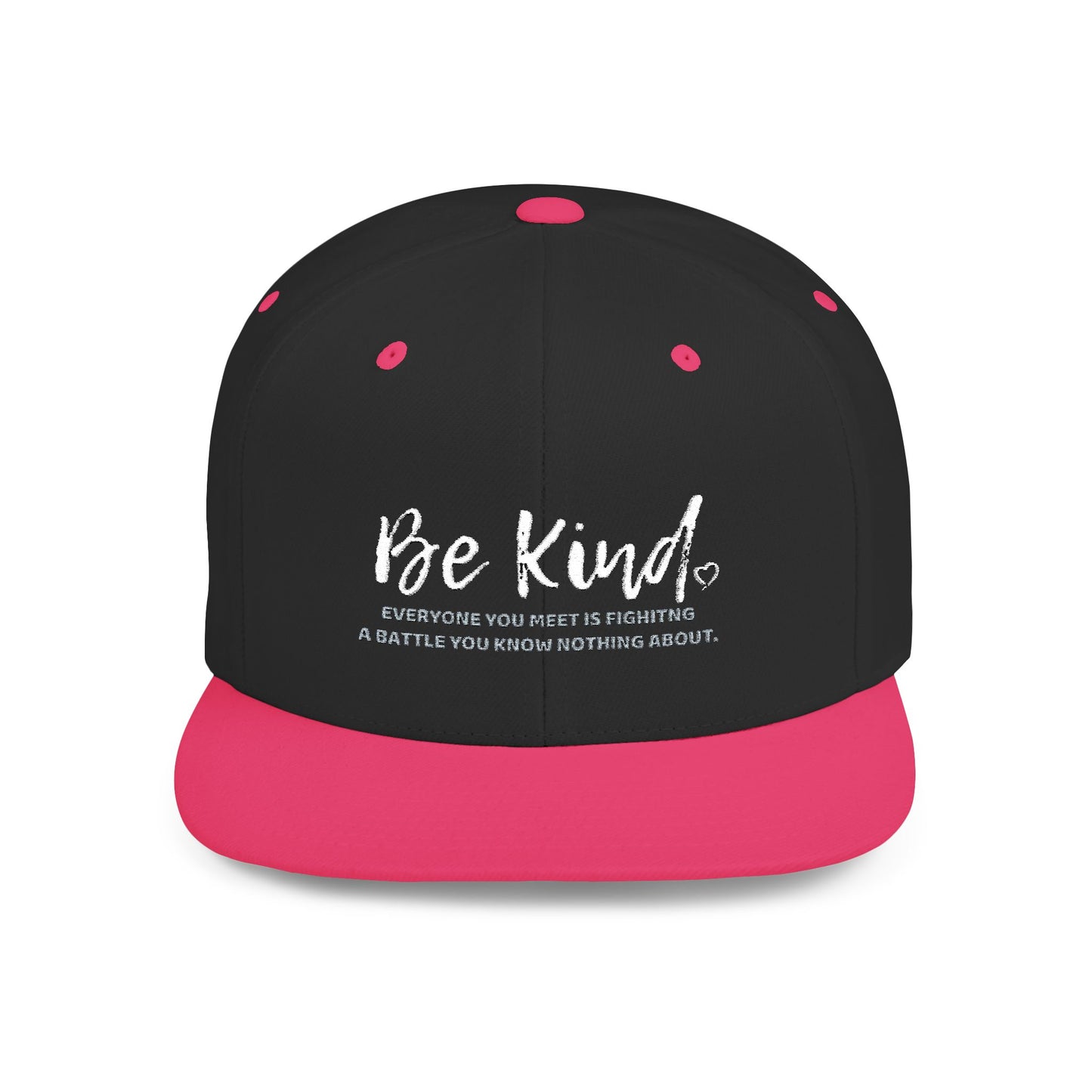 Be Kind (Embroidered Flat-Bill, Cotton, Snapback Hat)