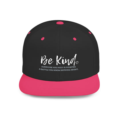 Be Kind (Embroidered Flat-Bill, Cotton, Snapback Hat)