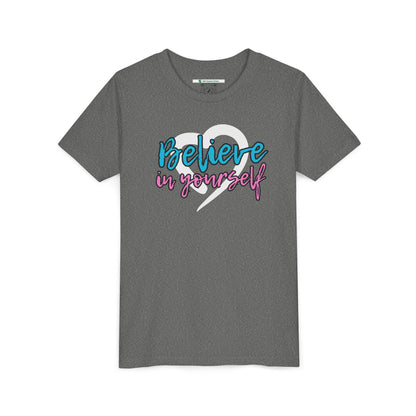 Believe In Yourself -- Blue/Pink (Youth Unisex Tee)