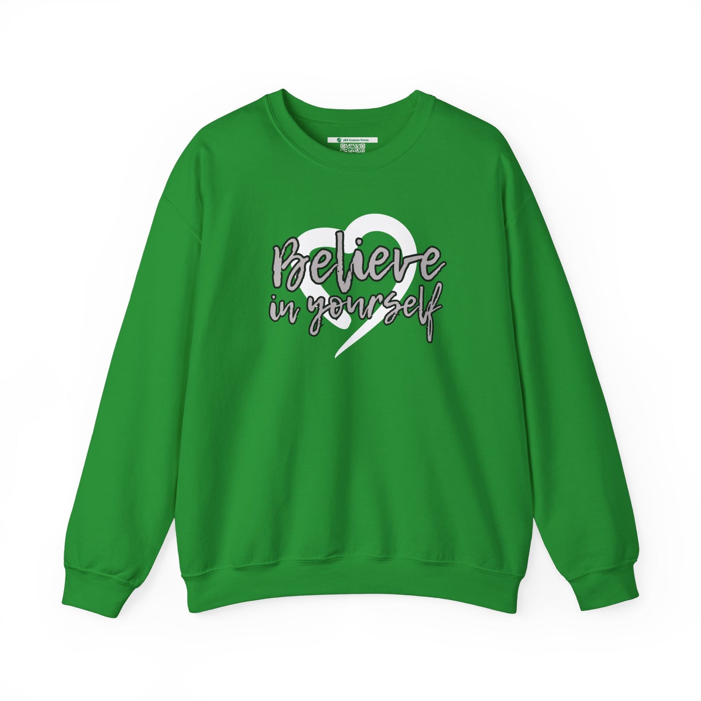 Believe In Yourself -- Gray (Adult Unisex Crewneck Sweatshirt)