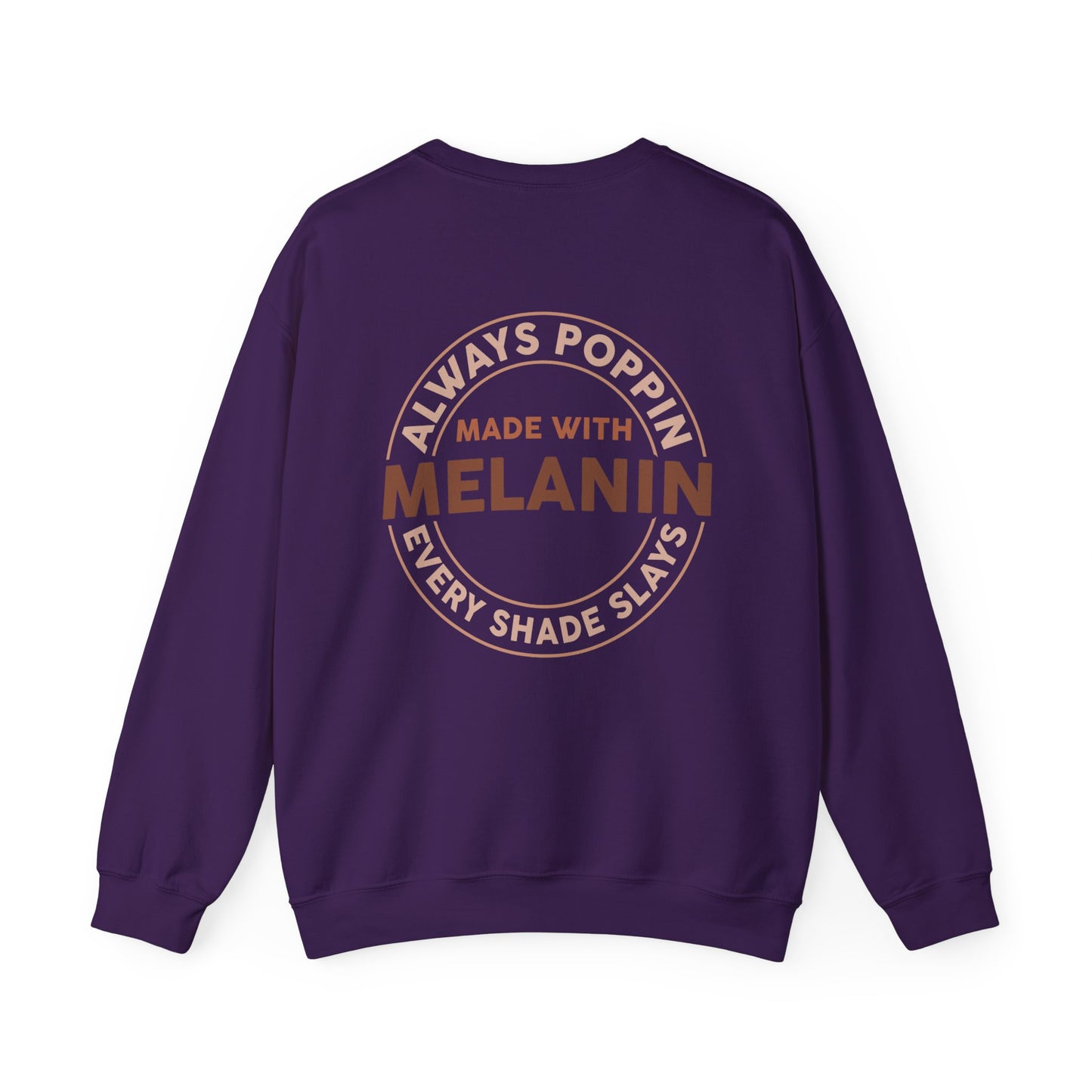 Made With Melanin (Adult Unisex Crewneck Sweatshirt)
