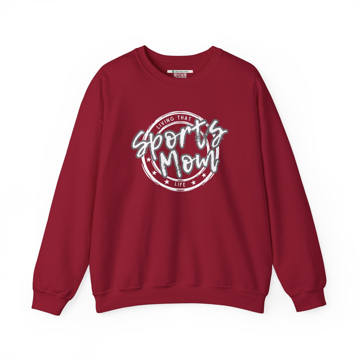 Sports Mom -- Gray Font (Adult Unisex Crewneck Sweatshirt)