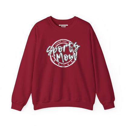 Sports Mom -- Gray Font (Adult Unisex Crewneck Sweatshirt)