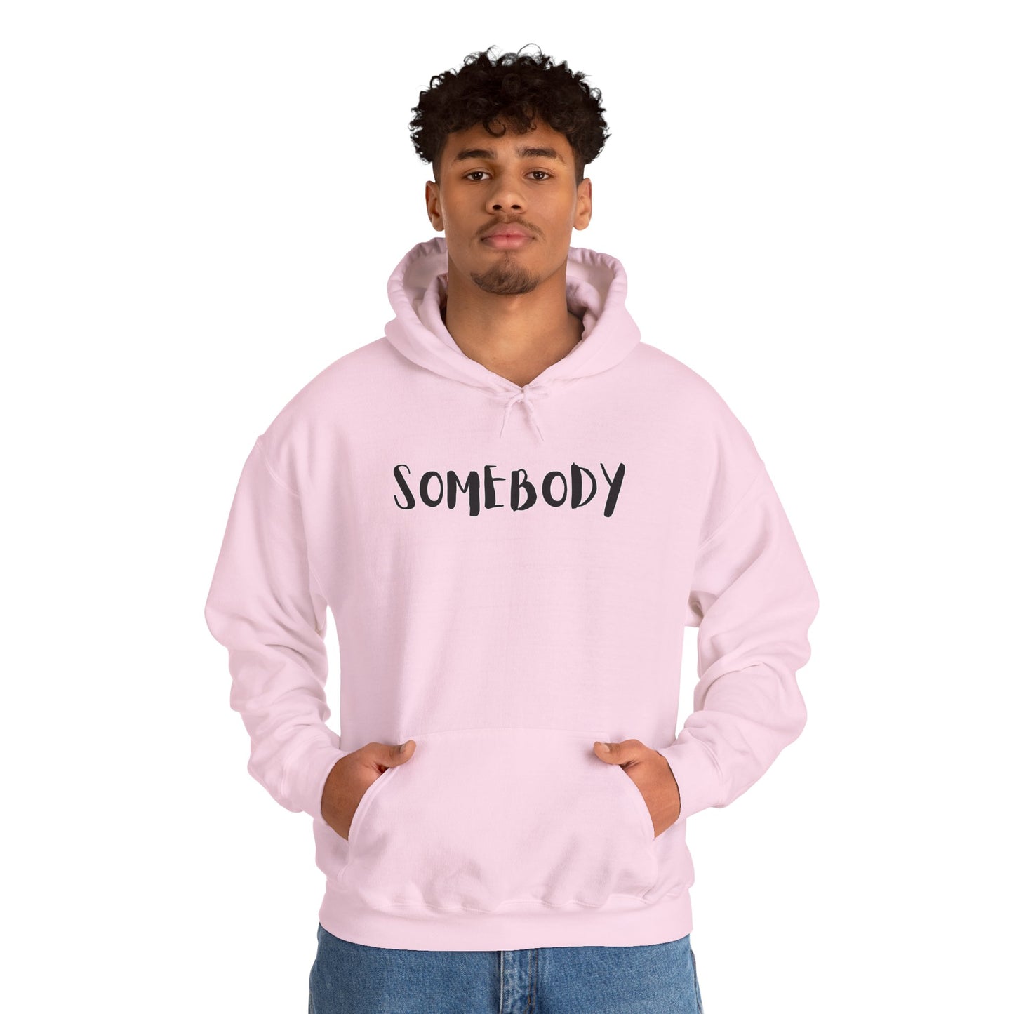 Matching Couple's Set -- "Somebody" (Adult Unisex Hooded Sweatshirt)