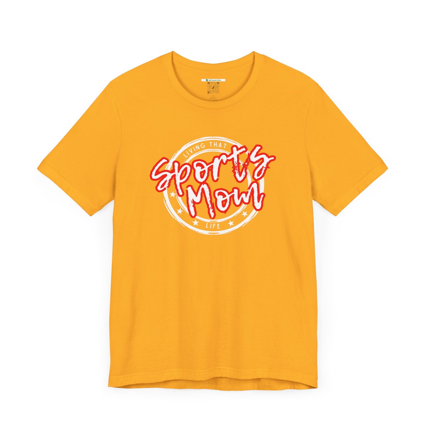 Sports Mom -- Red Font (Adult Unisex Tee)