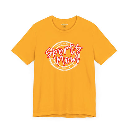 Sports Mom -- Red Font (Adult Unisex Tee)