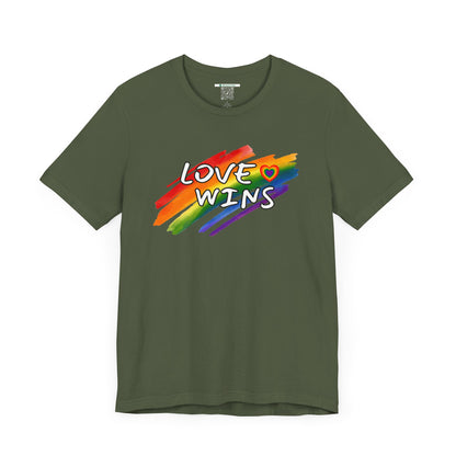 LGBTQ+ "Love Wins" (Adult Unisex Tee)