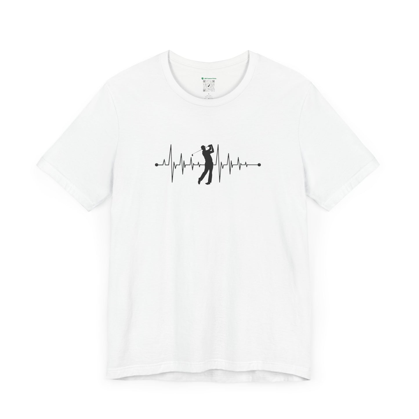 Golf Heartbeat (Adult Unisex Tee)