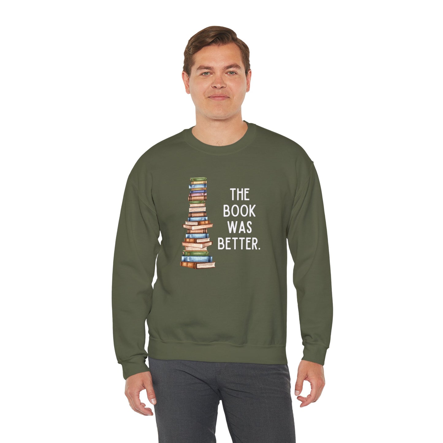 The Book Was Better [2] (Adult Unisex Crewneck Sweatshirt)