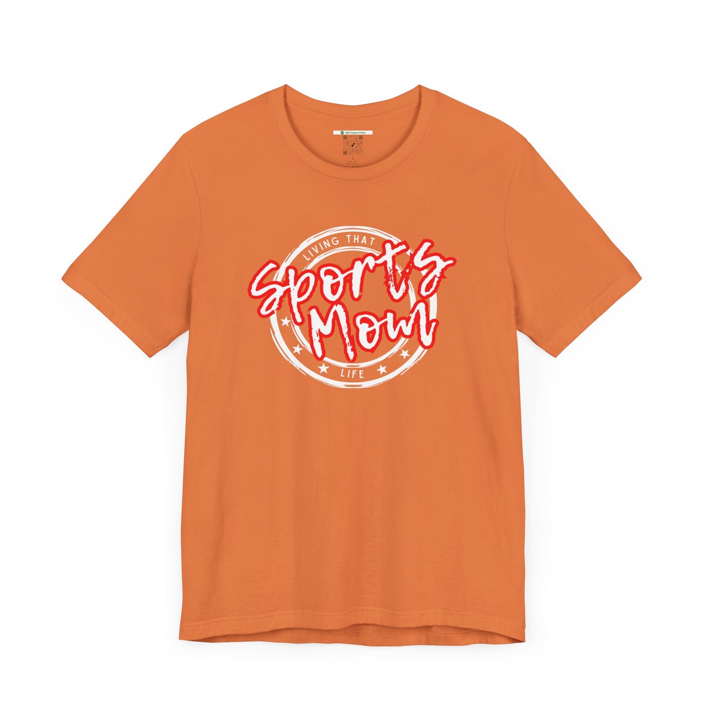 Sports Mom -- Red Font (Adult Unisex Tee)