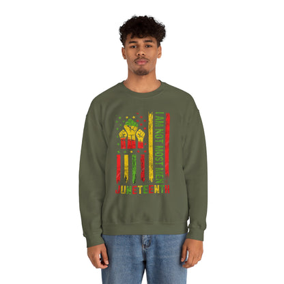 Juneteenth -- Not Most Men (Adult Unisex Crewneck Sweatshirt)