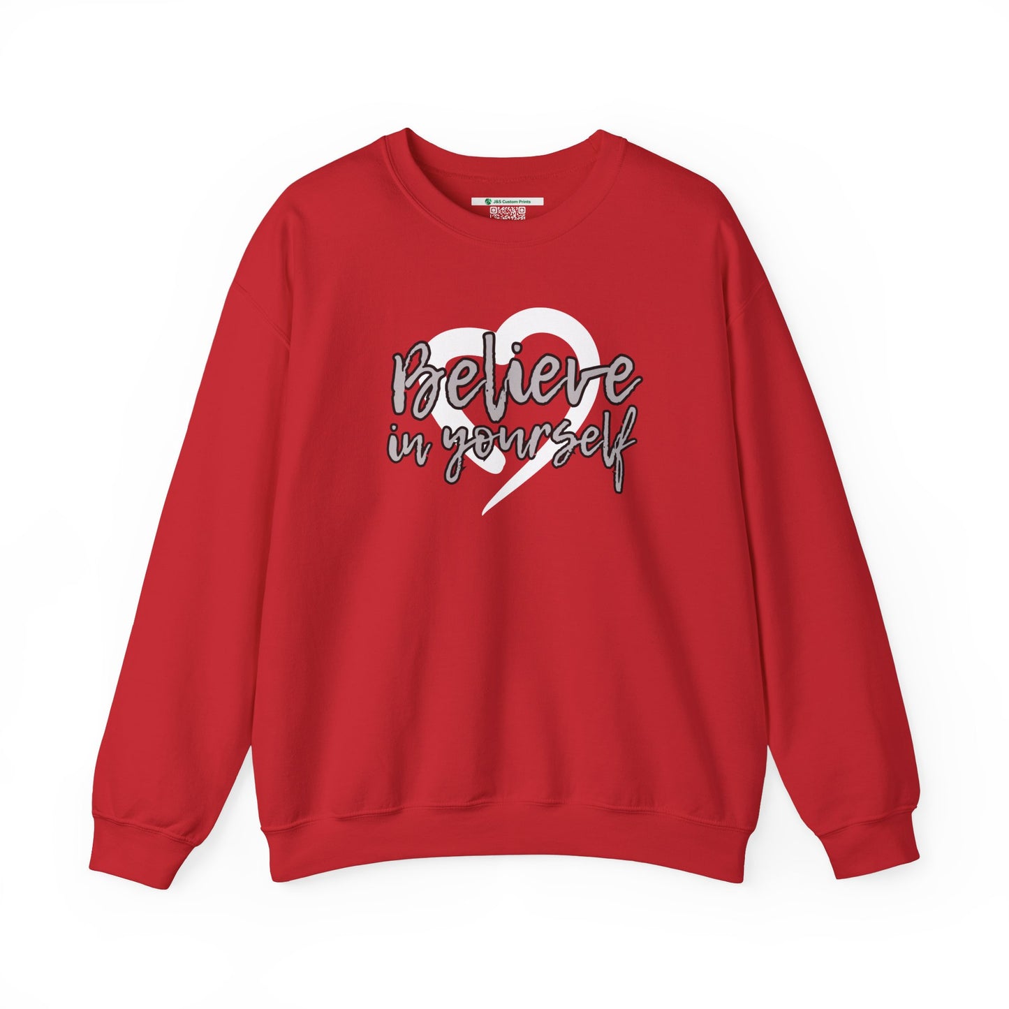Believe In Yourself -- Gray (Adult Unisex Crewneck Sweatshirt)