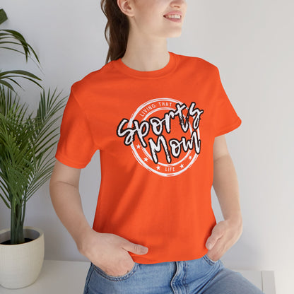 Sports Mom -- Black Font (Adult Unisex Tee)