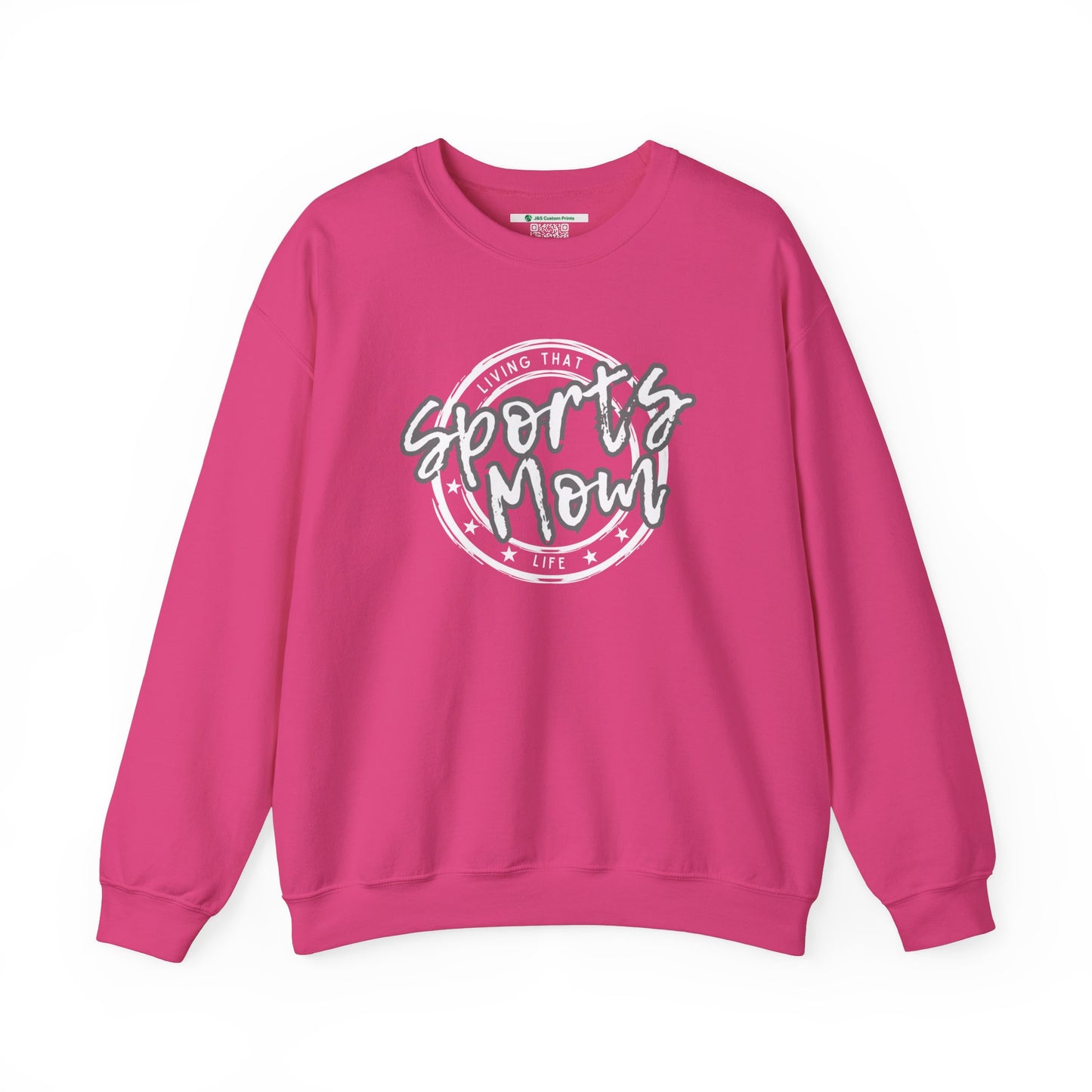 Sports Mom -- Gray Font (Adult Unisex Crewneck Sweatshirt)