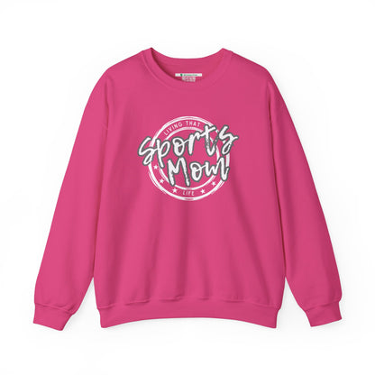 Sports Mom -- Gray Font (Adult Unisex Crewneck Sweatshirt)