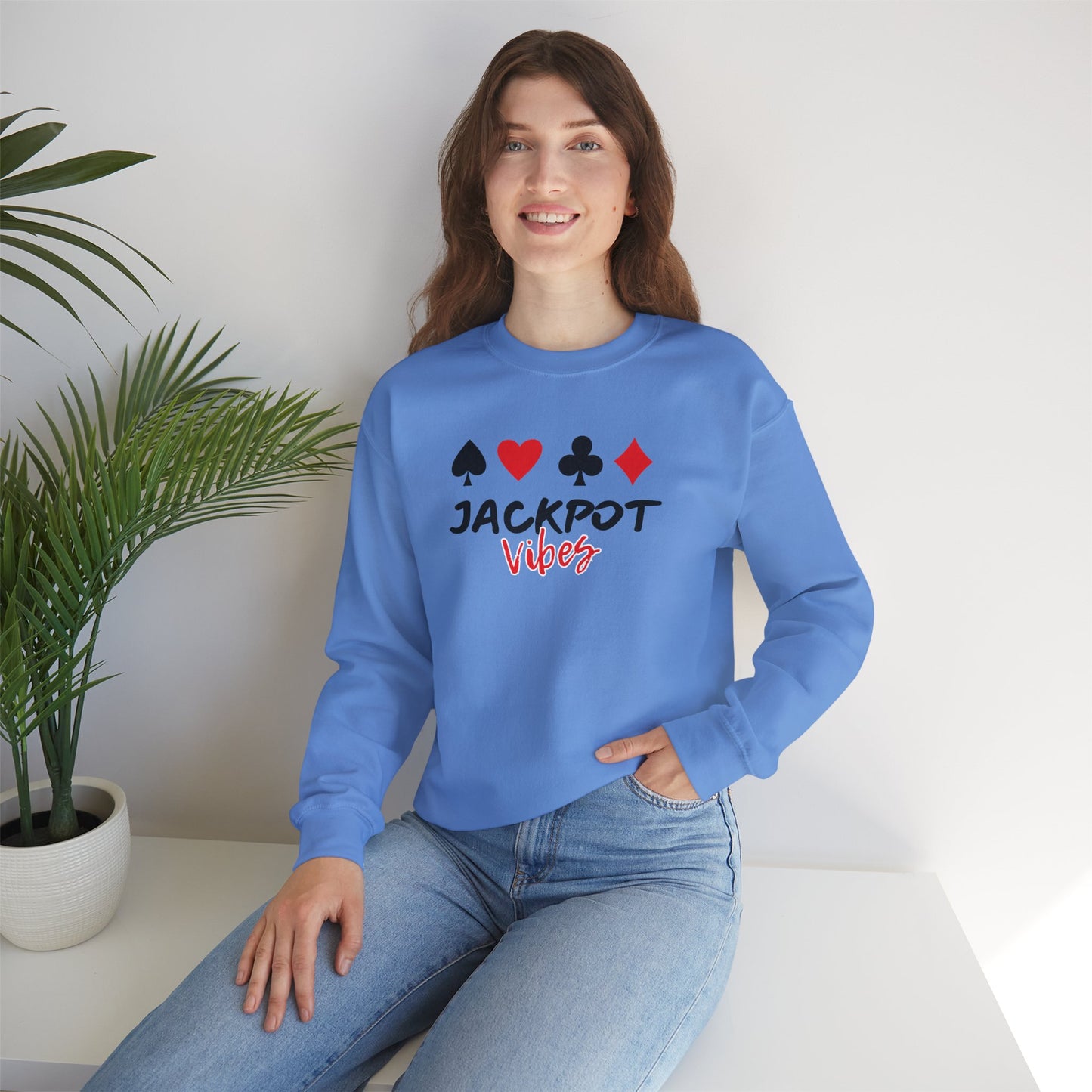 Jackpot Vibes (Adult Unisex Crewneck Sweatshirt)
