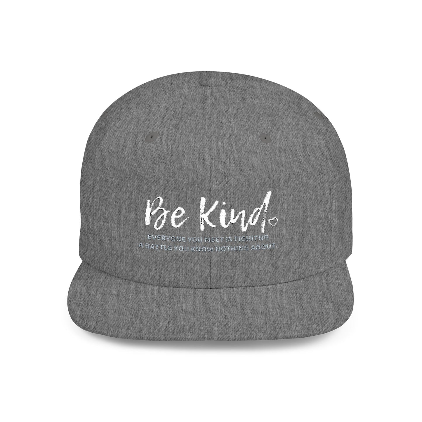 Be Kind (Embroidered Flat-Bill, Cotton, Snapback Hat)