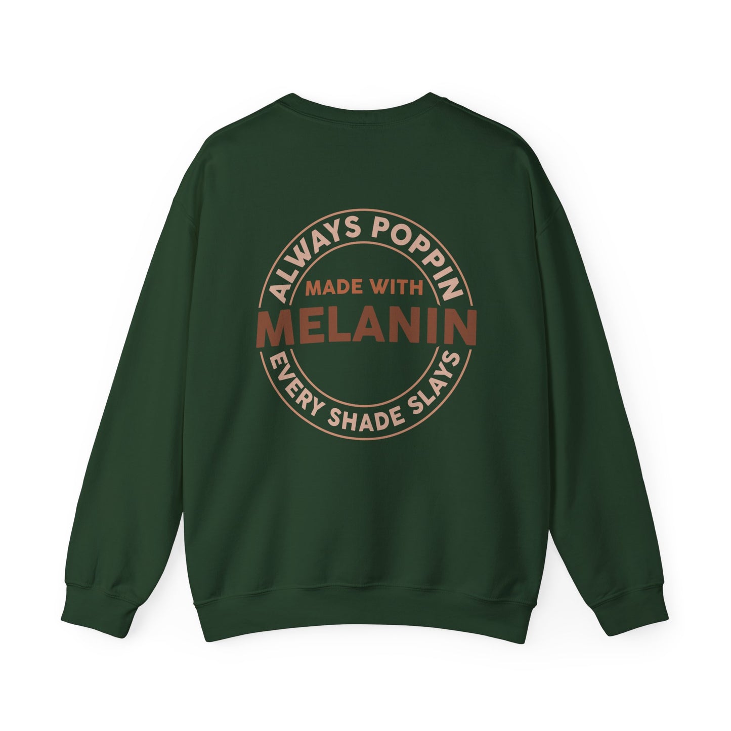 Made With Melanin (Adult Unisex Crewneck Sweatshirt)
