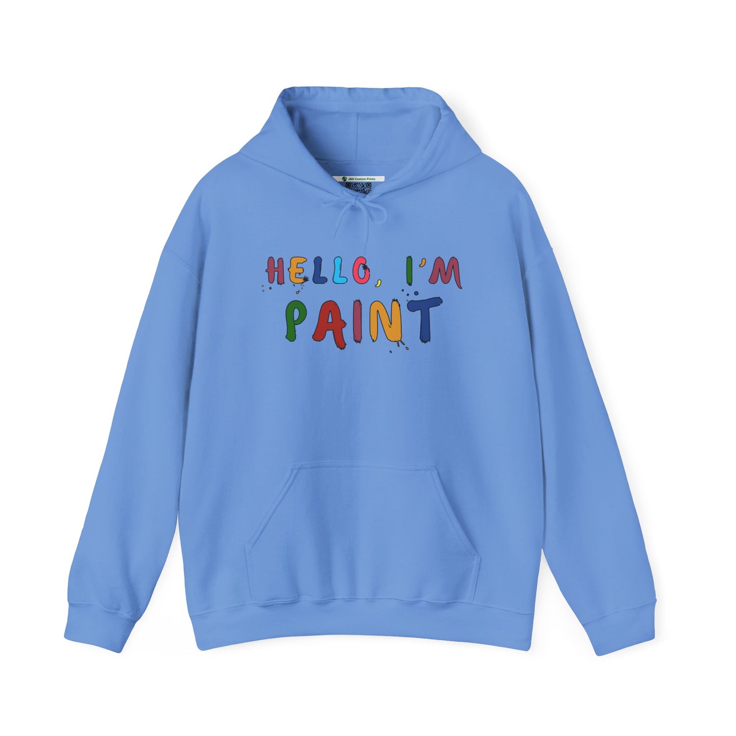 Matching Couple's Set -- Hello, I'm Paint (Adult Unisex Hooded Sweatshirt)
