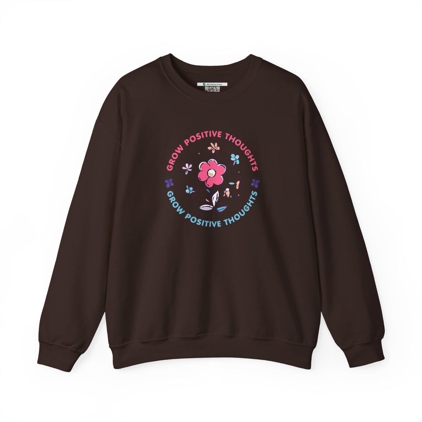 Grow Positive Thoughts Crewneck Sweatshirt - Unisex Heavy Blend