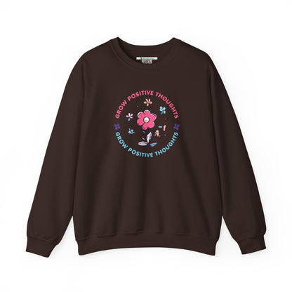 Grow Positive Thoughts Crewneck Sweatshirt - Unisex Heavy Blend