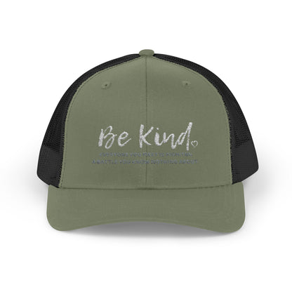 Be Kind (Embroidered Snapback Trucker Hat)