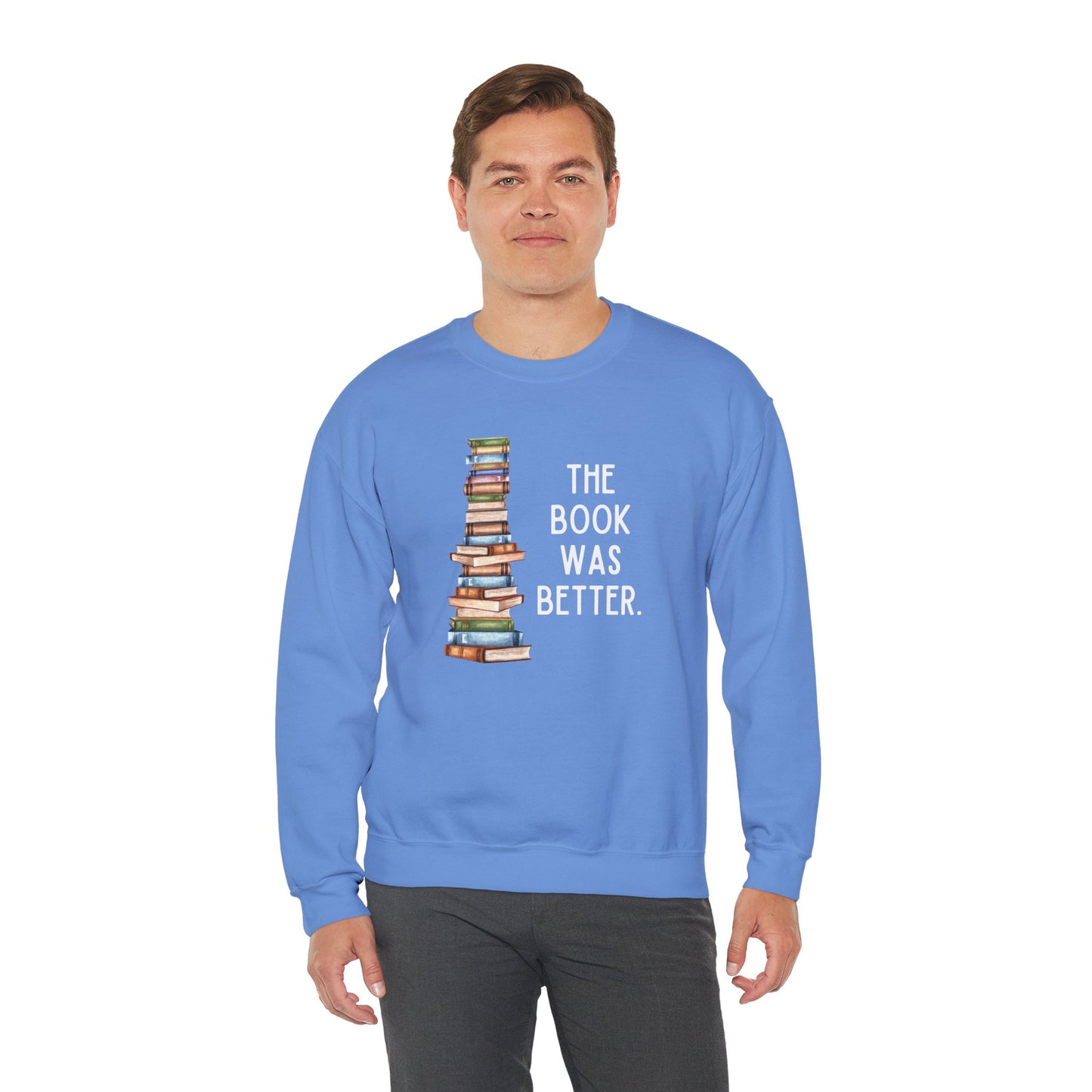 The Book Was Better [2] (Adult Unisex Crewneck Sweatshirt)