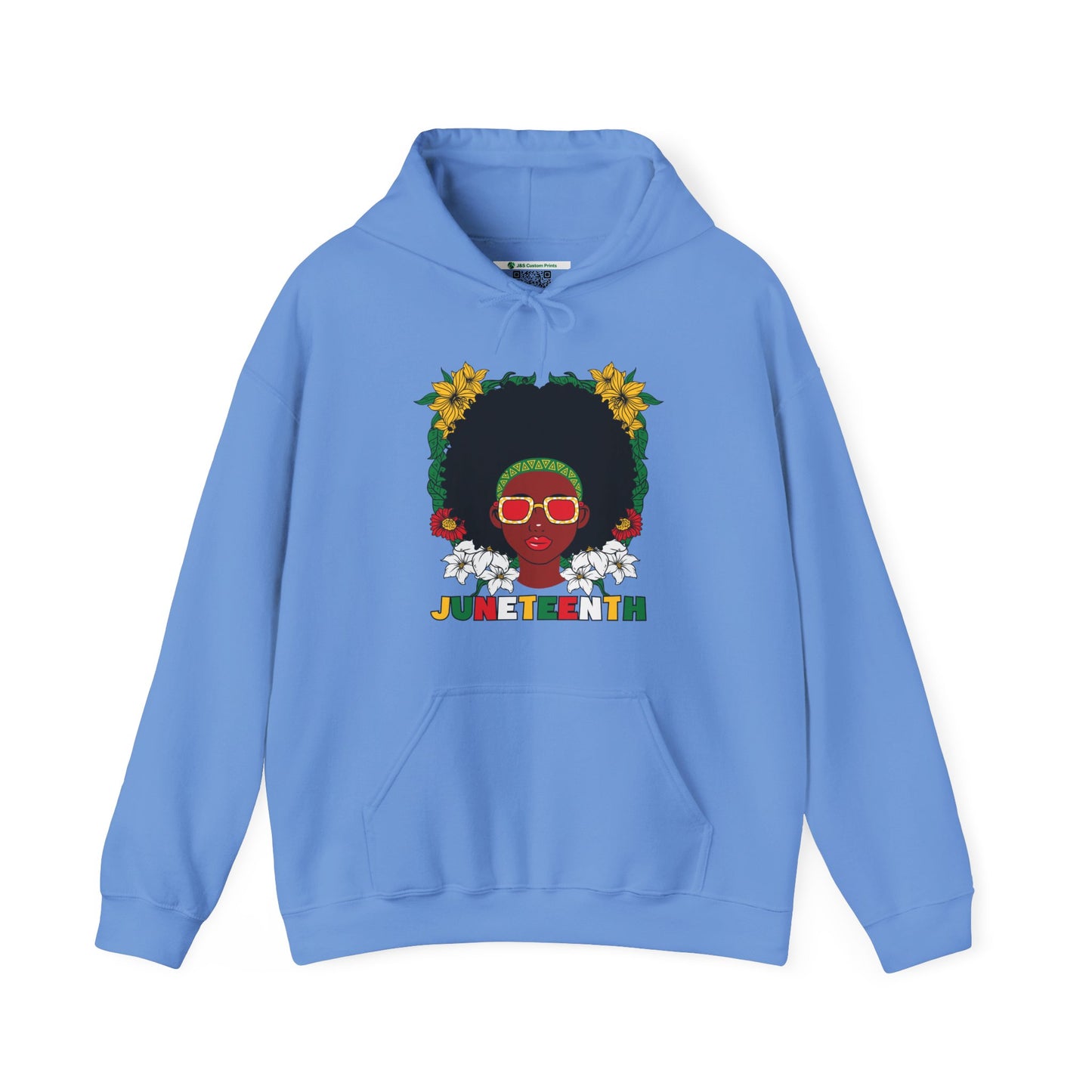 Juneteenth -- Afrocentric Design (Adult Unisex Hooded Sweatshirt)