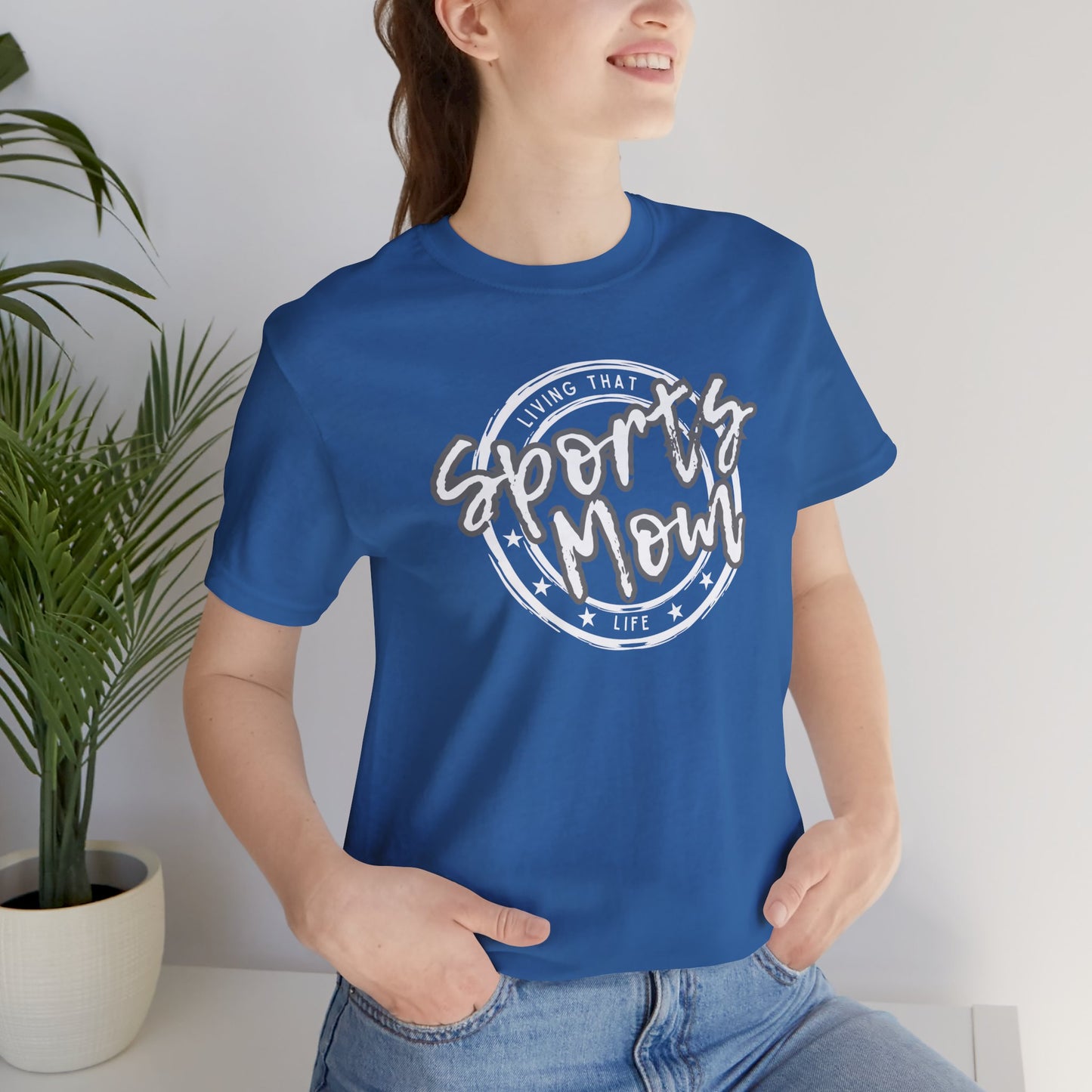 Sports Mom -- Gray Font (Adult Unisex Tee)