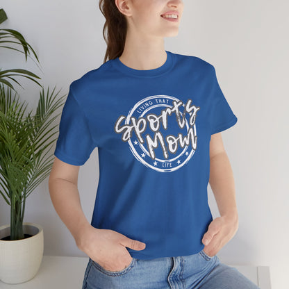 Sports Mom -- Gray Font (Adult Unisex Tee)