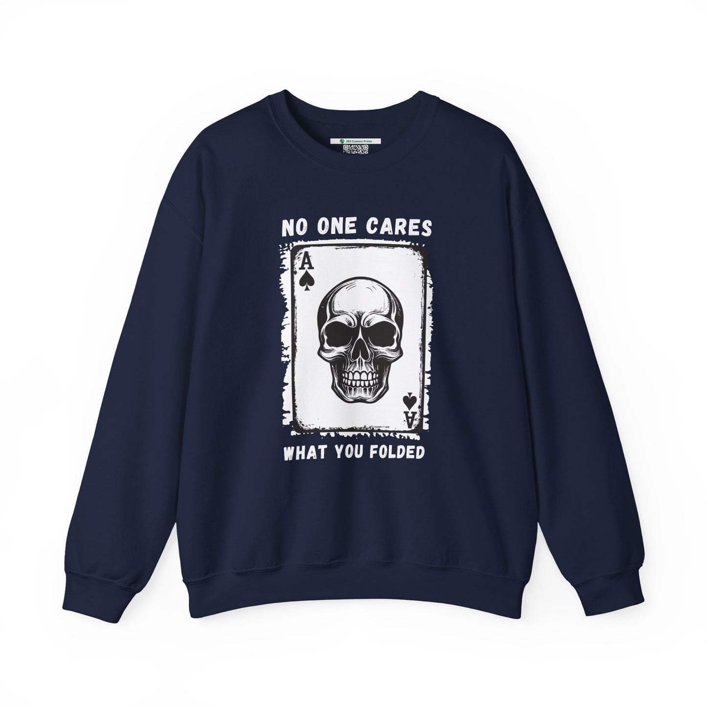 No One Cares What You Folded (Adult Unisex Crewneck Sweatshirt)