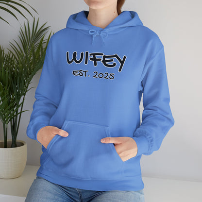 Matching Marriage Set -- "Wifey" (Adult Unisex Hooded Sweatshirt)