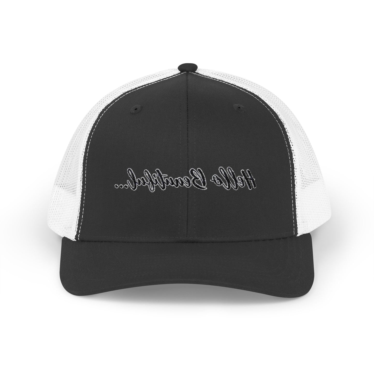 Mirror Message -- Hello Beautiful (Embroidered Snapback Trucker Hat)