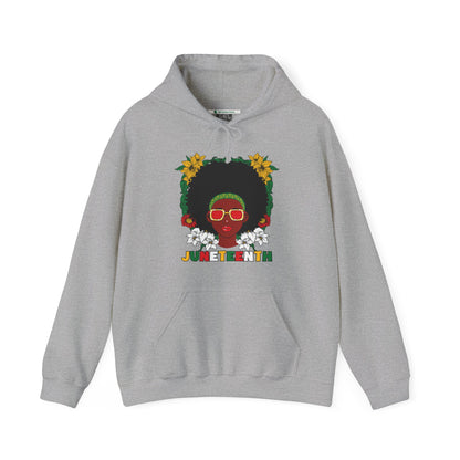 Juneteenth -- Afrocentric Design (Adult Unisex Hooded Sweatshirt)