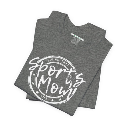 Sports Mom -- Gray Font (Adult Unisex Tee)