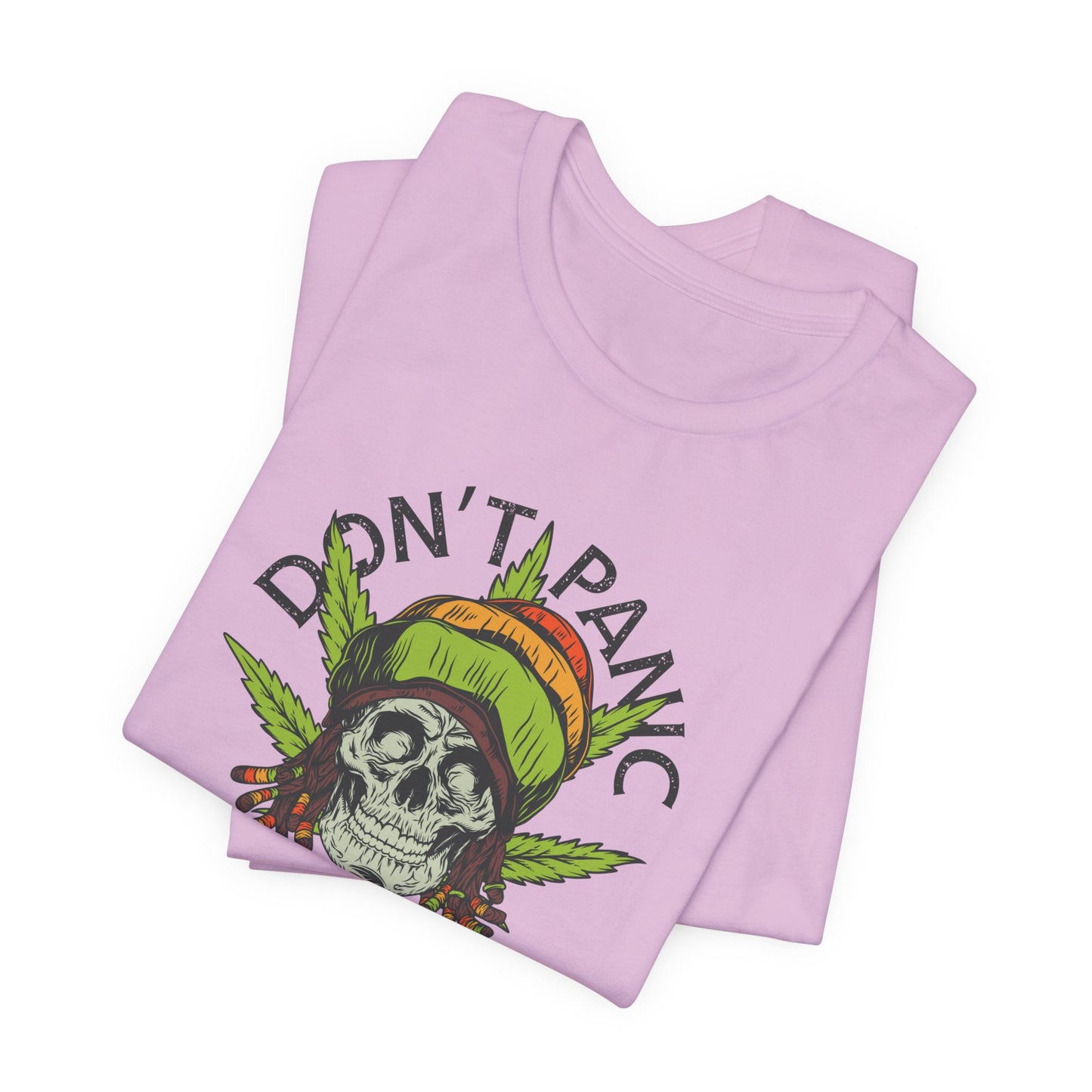 Cannabis -- Don't Panic It's Organic (Adult Unisex Tee)