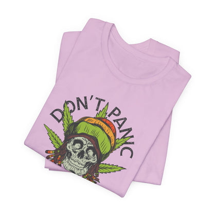 Cannabis -- Don't Panic It's Organic (Adult Unisex Tee)